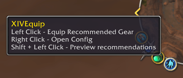 XIVEquip minimap controls