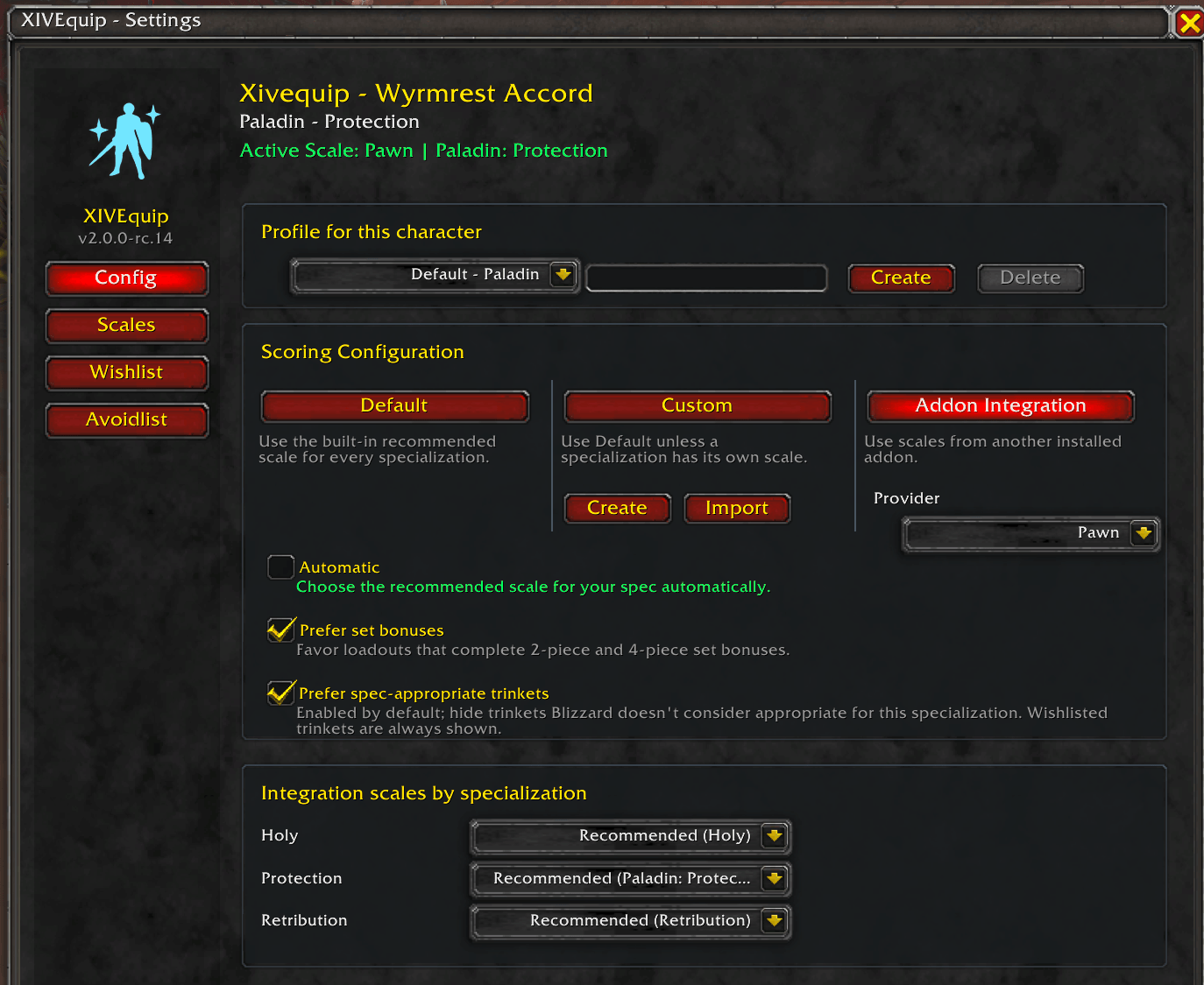 XIVEquip minimap controls