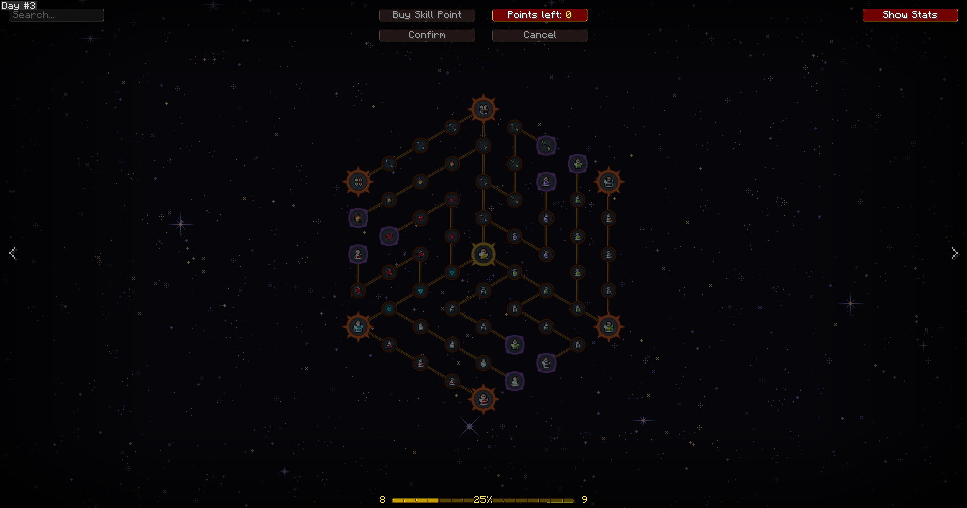Arrow navigation into the Trees