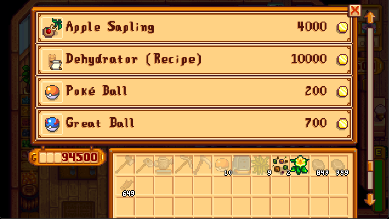 New Shop Items