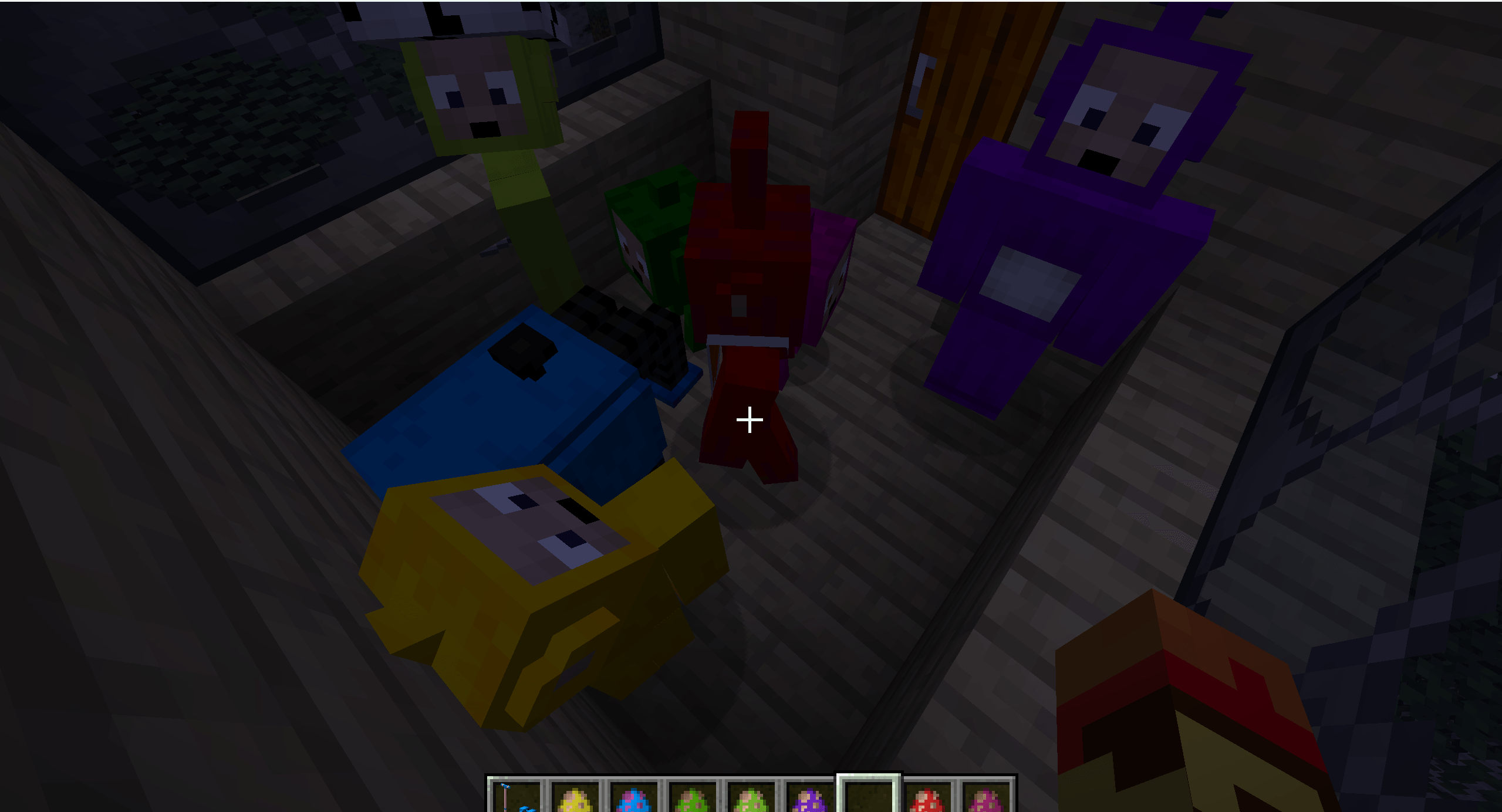 The cute colorful characters are here on Minecraft!