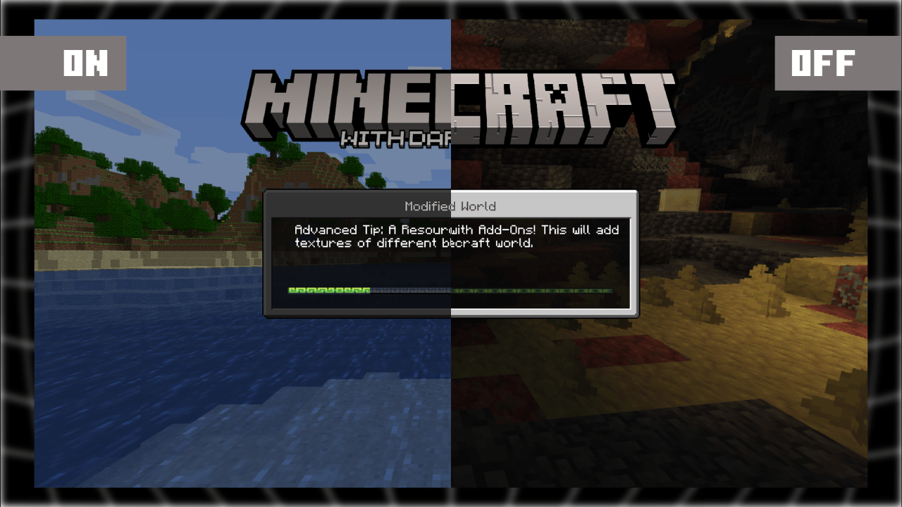 MINECRAFT With dark theme v1.3 thumbnail 1