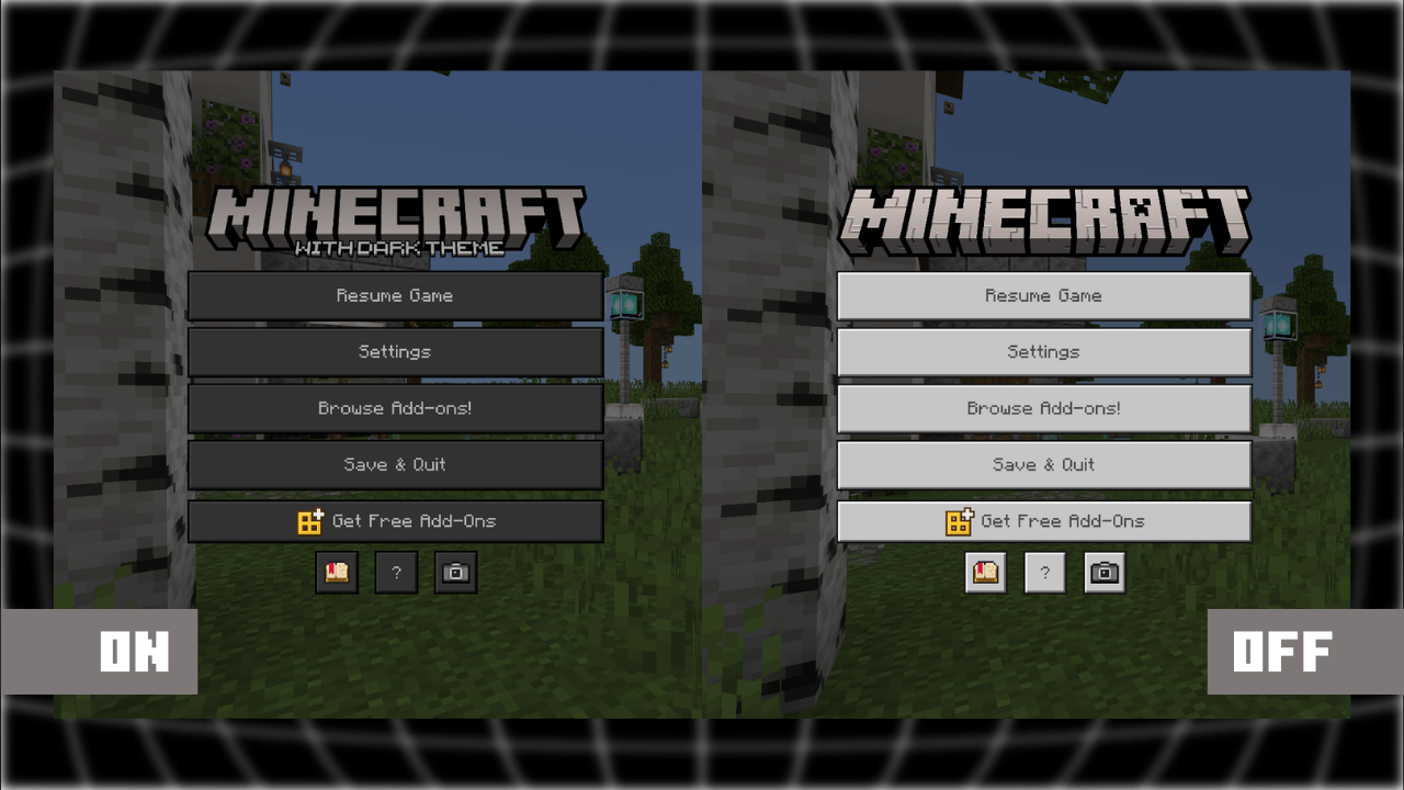 MINECRAFT With dark theme v1.3 thumbnail 5