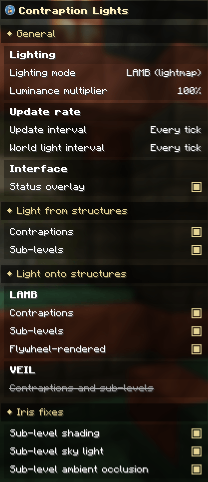 The mod adds its configs to Sodium's options (0.8.12+)