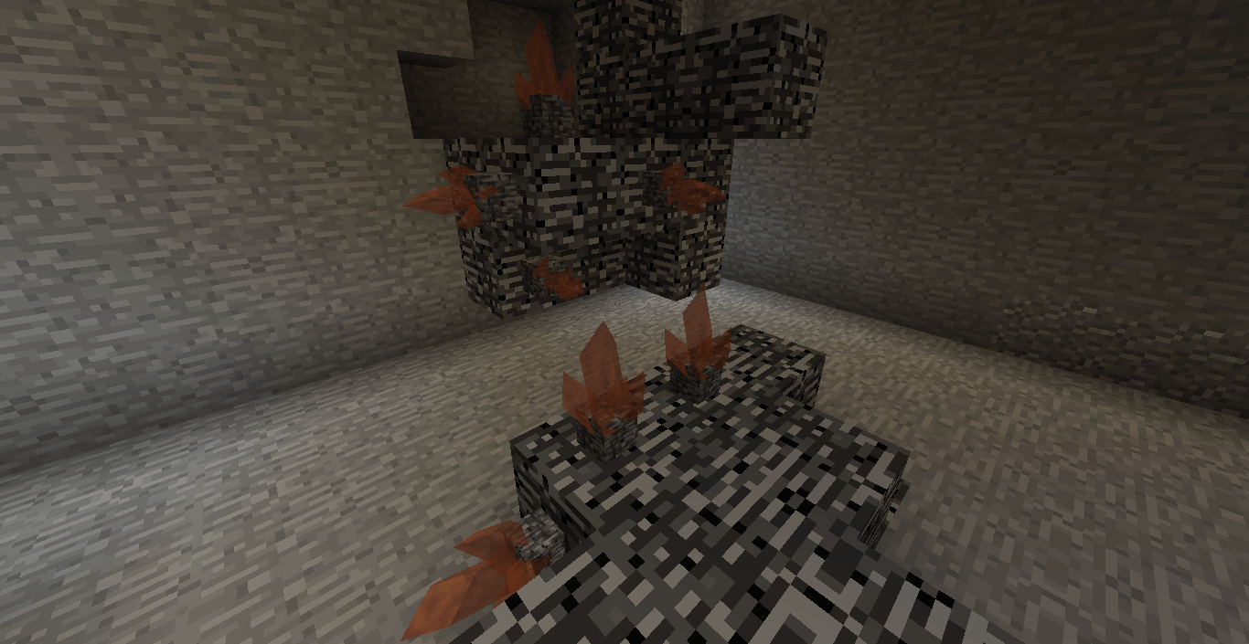 Root Crystals growing bedrock