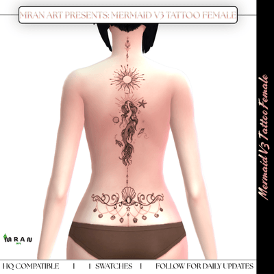 Mermaid V3 Tattoo Female