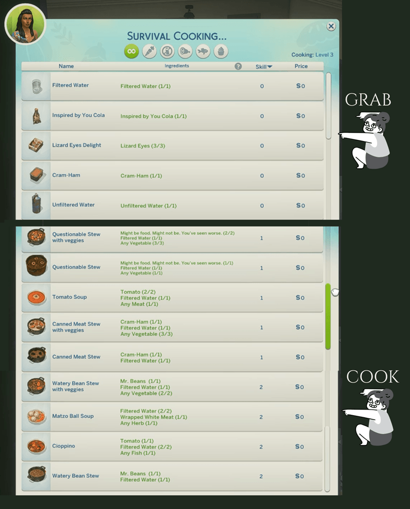 Thumbnail Sims-4-Post-Apocalyptic-Mod-Scavenging-Recipes.png