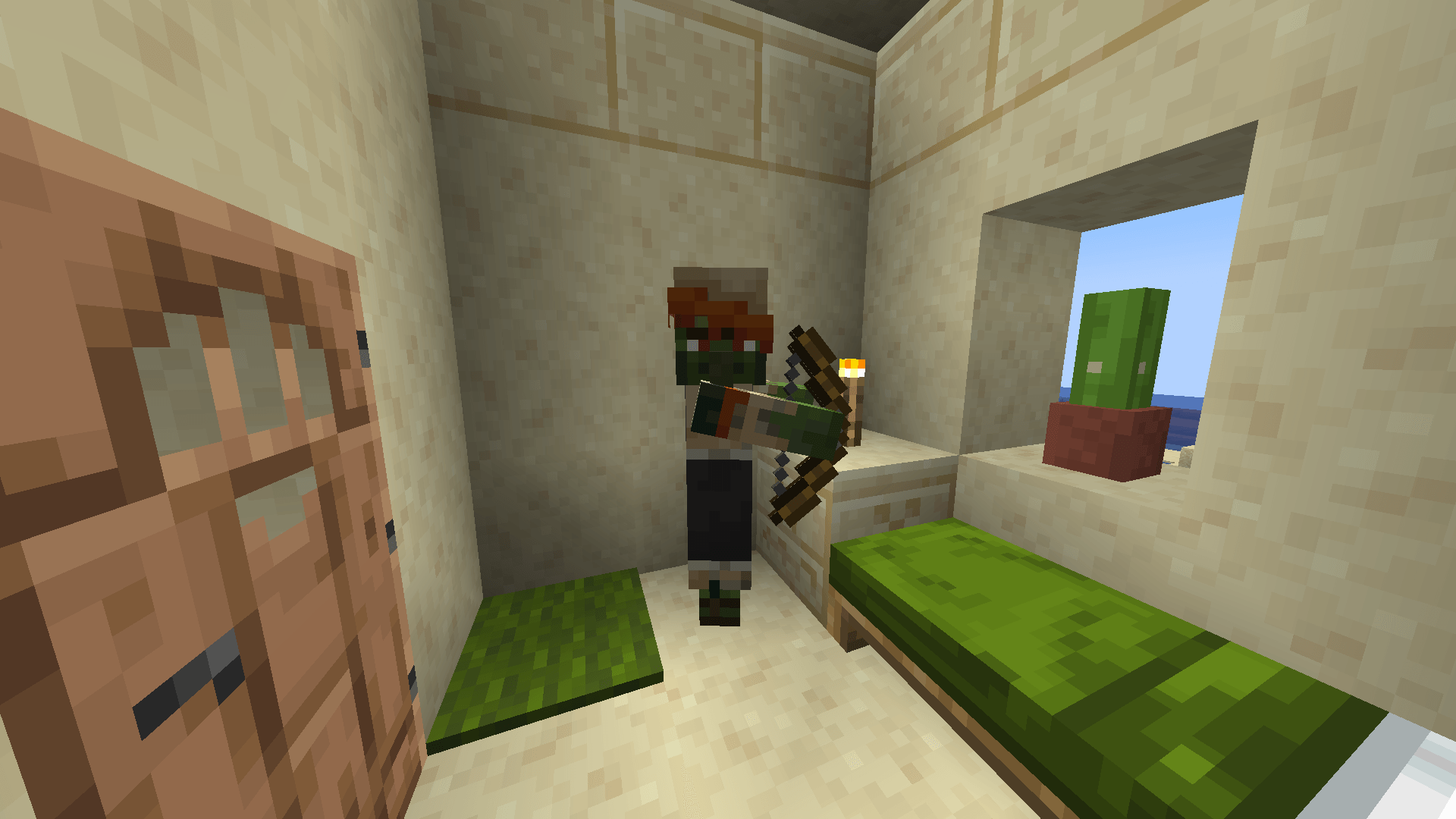 Thumbnail Zombie Villager with a bow