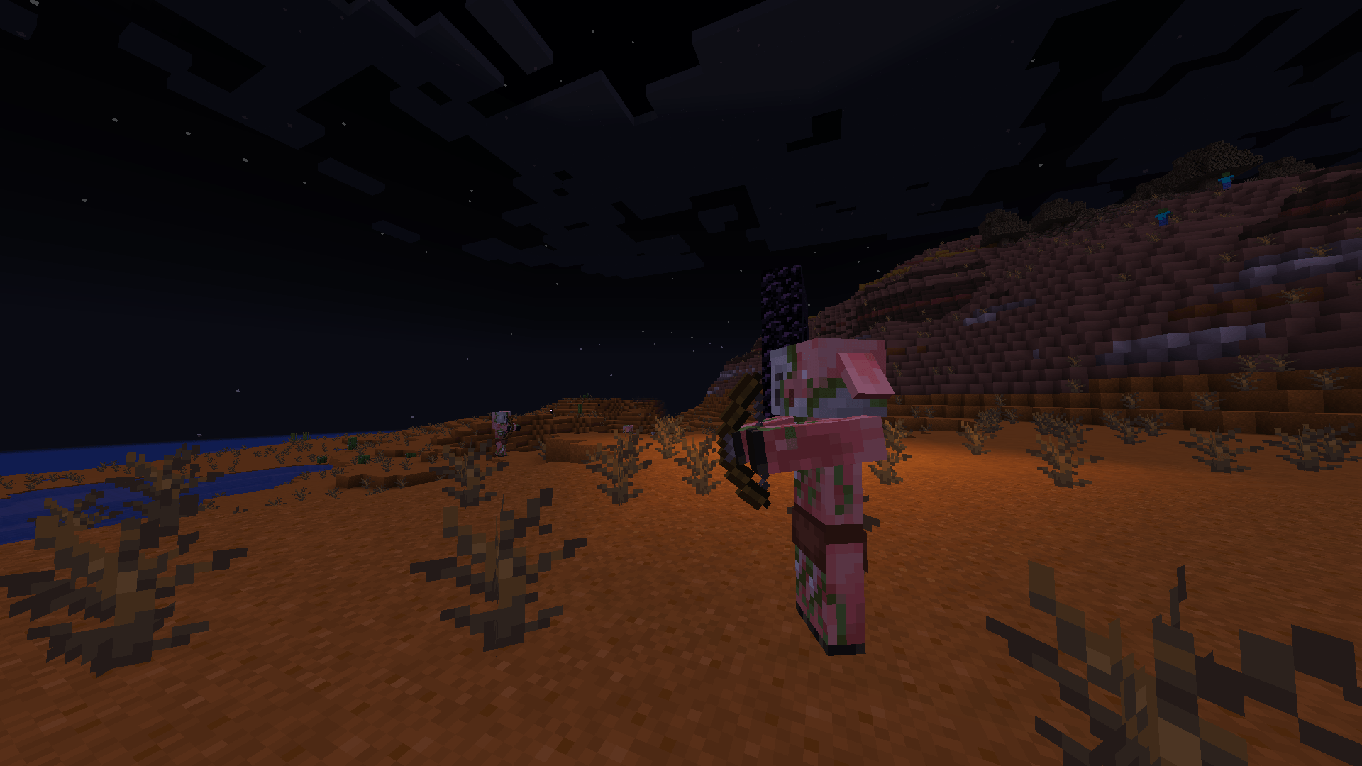 Thumbnail Zombified Pigin with a bow