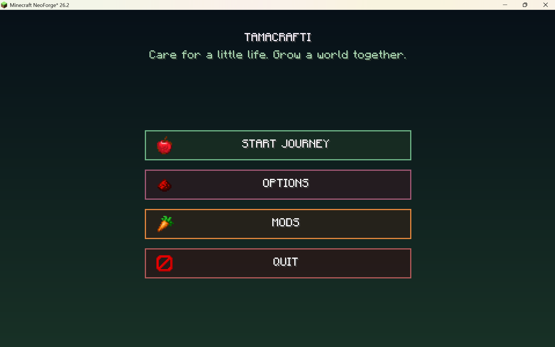 TamaCrafti Title Screen!
