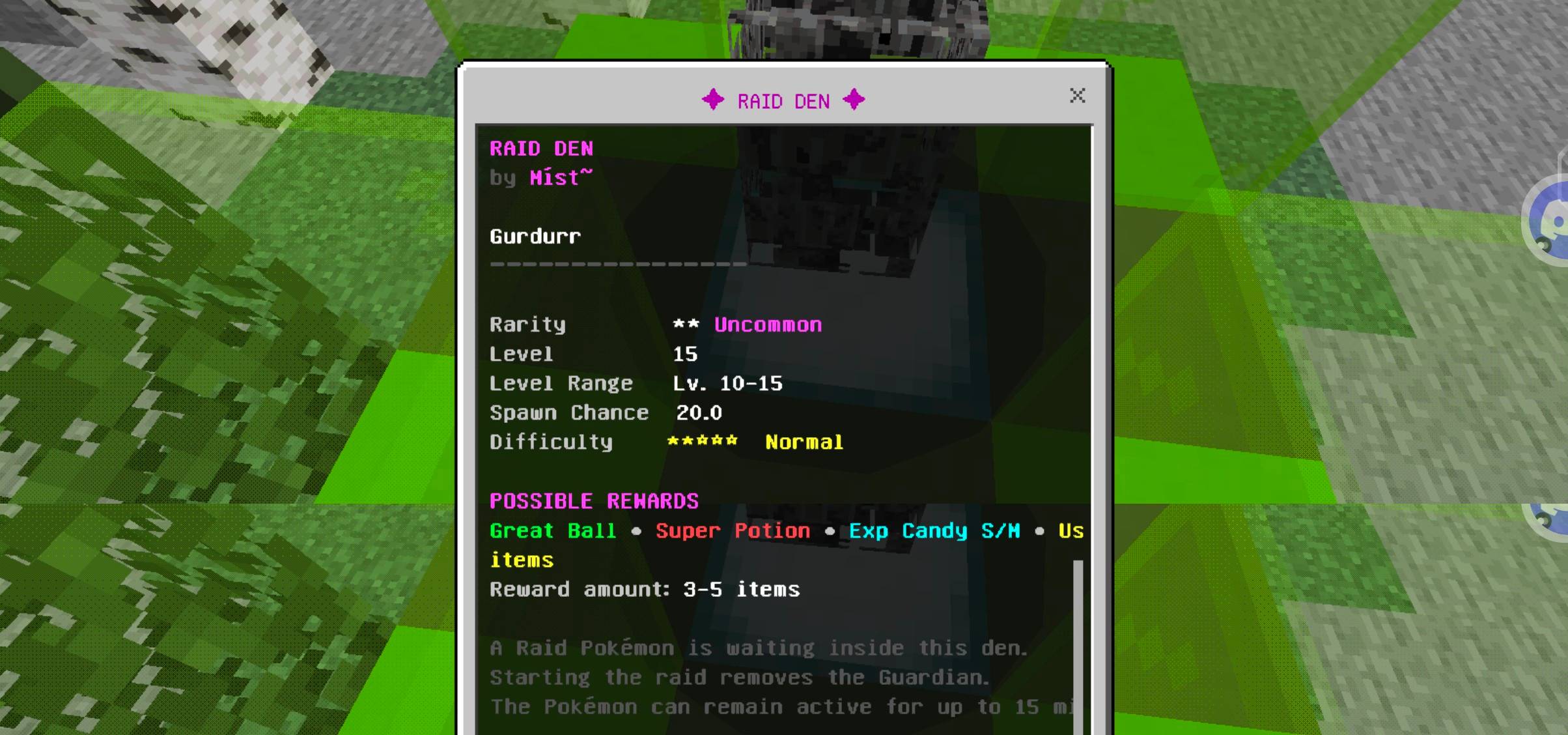 CobbleDrock Raid Den (Gym!!? Update BETA!) — screenshot 3