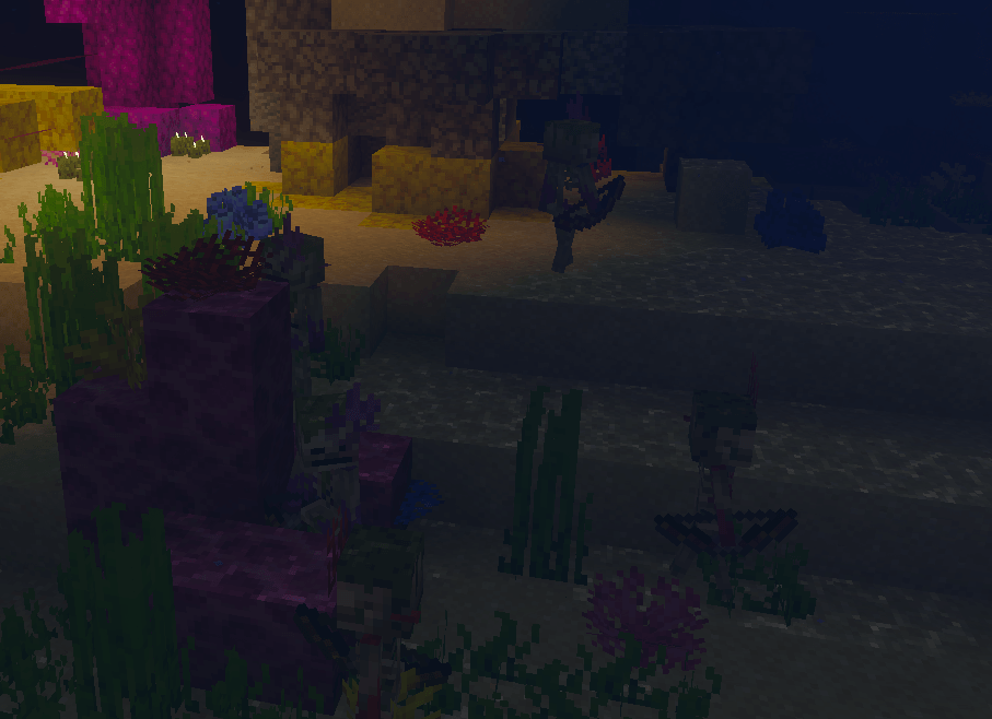 A group of sunken skeletons.
