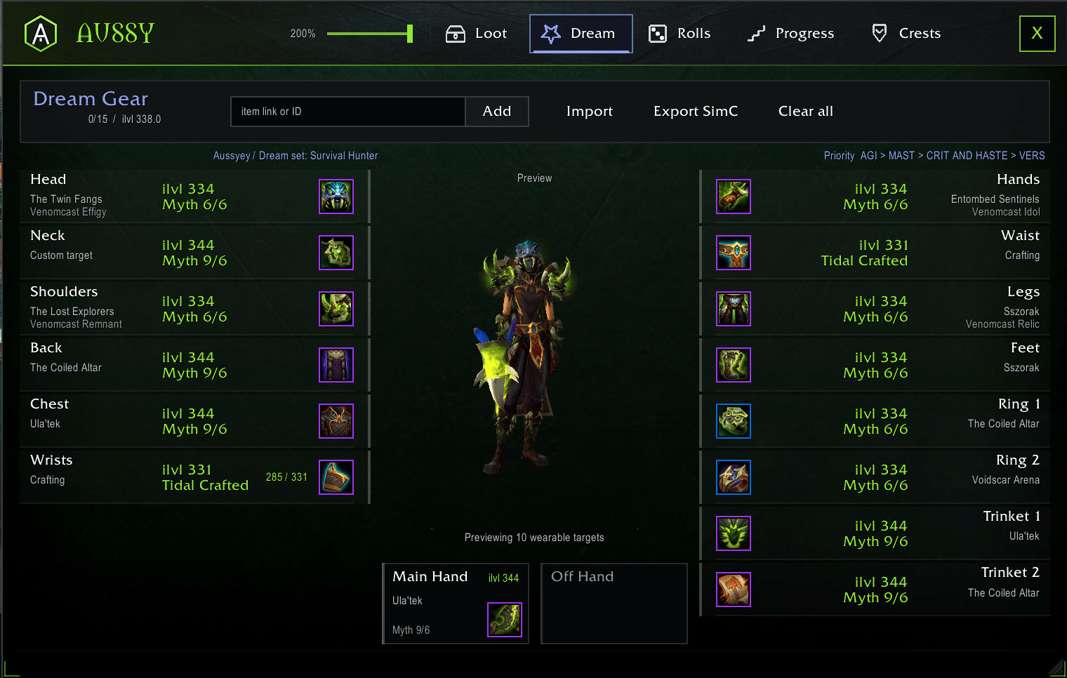 Dream gear tab