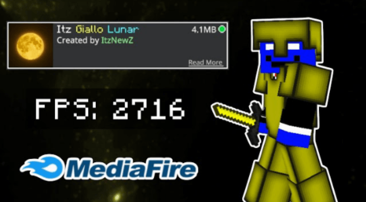 Itz Giallo Lunar | MCPE PVP PACK | FPS optimizer — screenshot 1