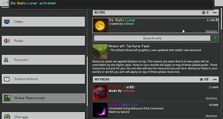 Itz Giallo Lunar | MCPE PVP PACK | FPS optimizer — screenshot 3