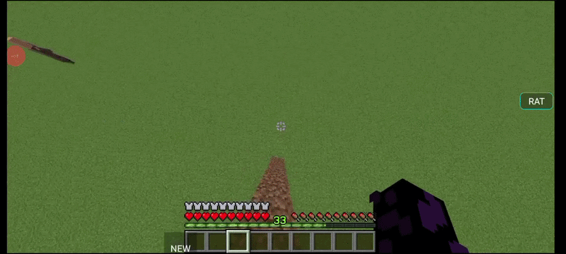 When the player takes damage, a mob spawns and random items are given.