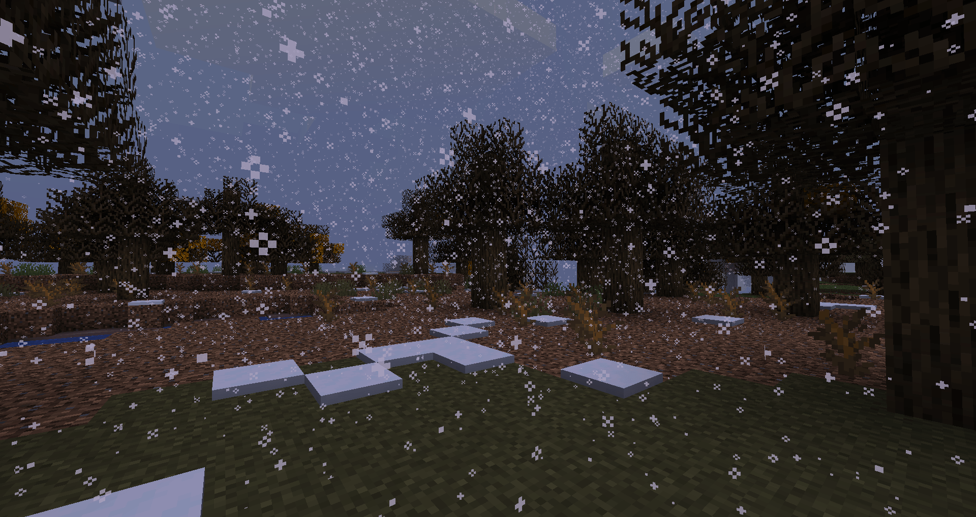 Badlands are no longer a tropical/hot biome and now, it does get snow in winter.