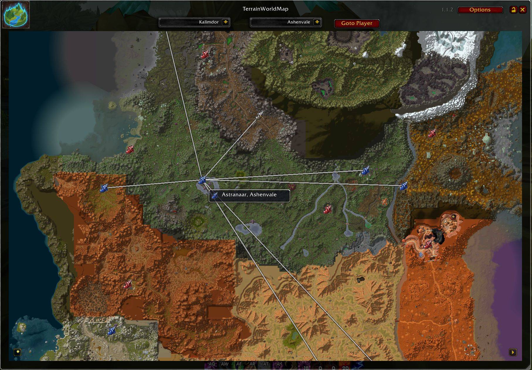 Simple preview of flight paths