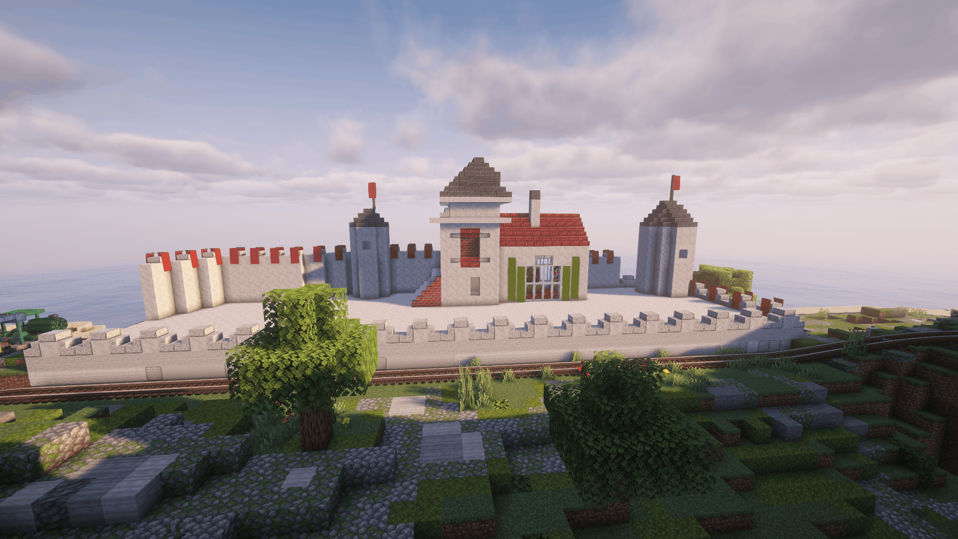 Schloss von König Alfons dem Viertel vor Zwölten