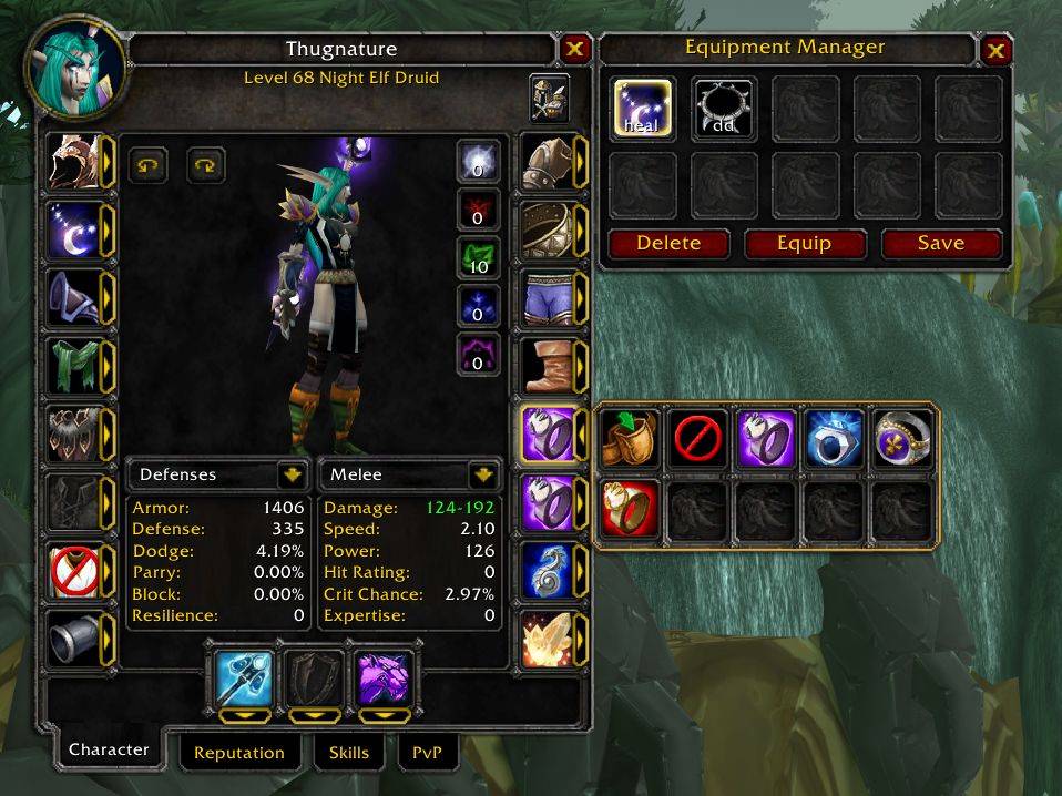 A picture demonstrating slot item selection