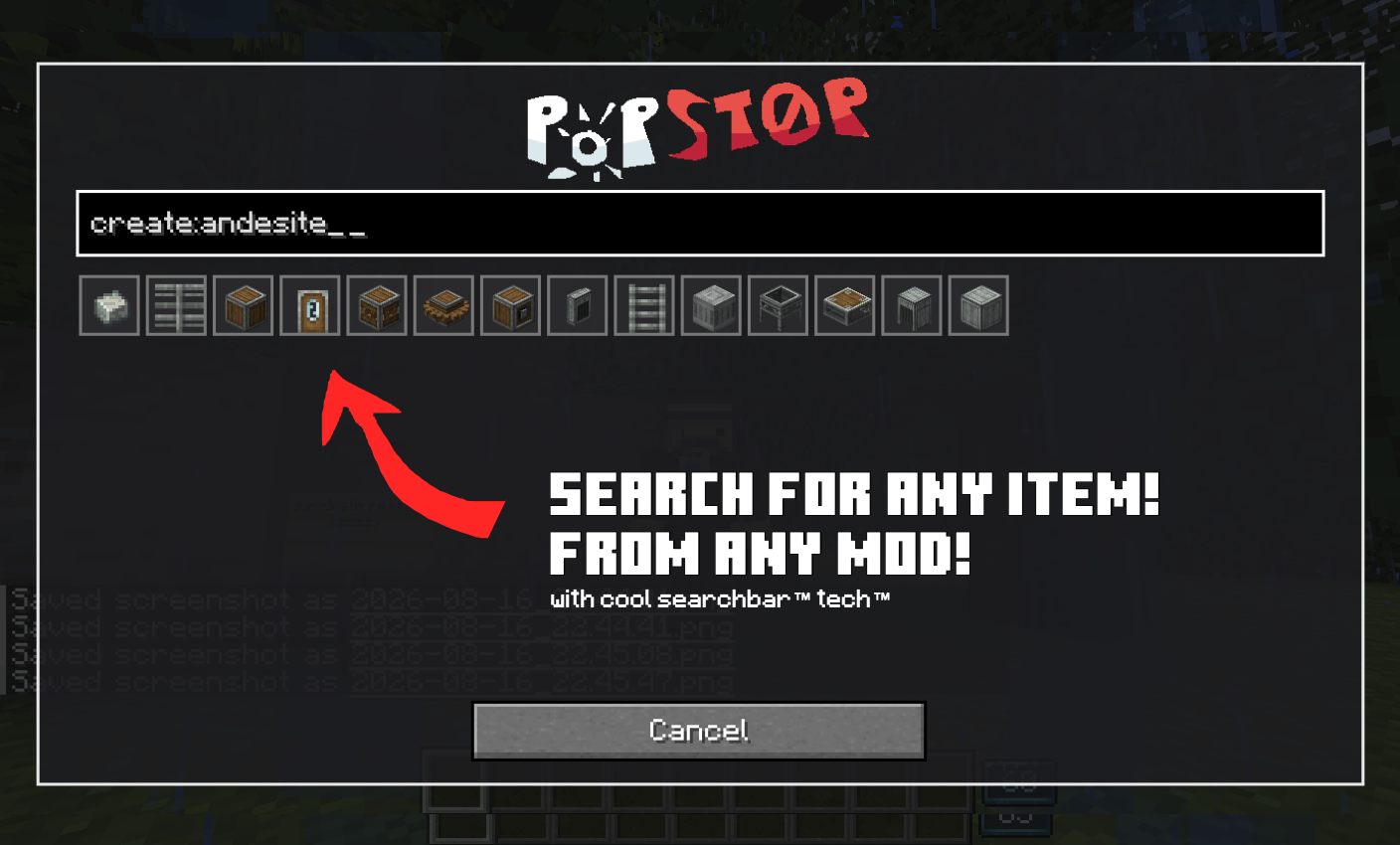 Normal names, mod ids, anything goes. Has a cool visual interface too!