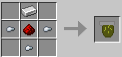 Thumbnail Recipe Involves: 3 Iron Nugget, 1 Redstone, 1 Iron Ingot