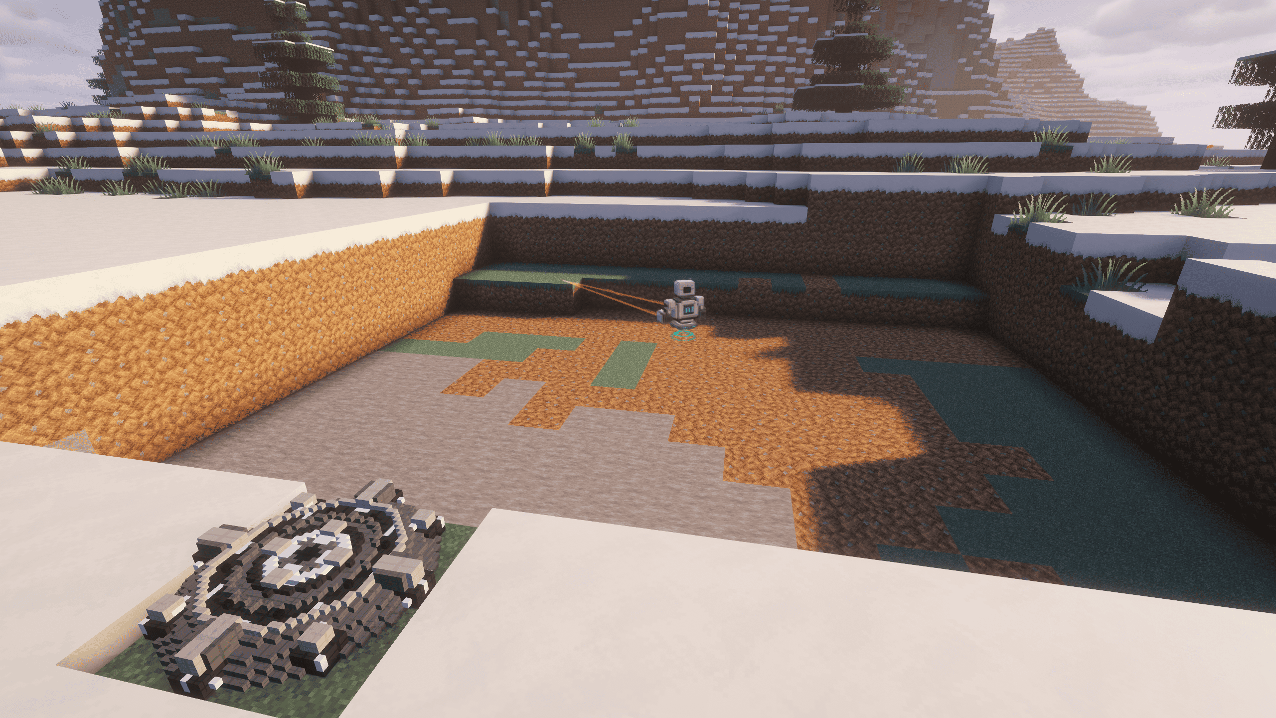 Thumbnail Mines designated areas and can be upgraded for greater speed. Once finished, it restores the surface as if no excavation ever took place.