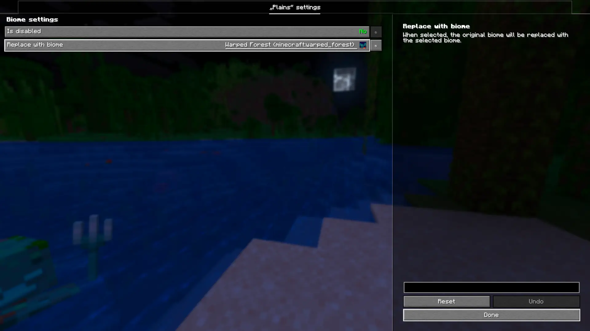 Thumbnail Replace specific biomes with another biome