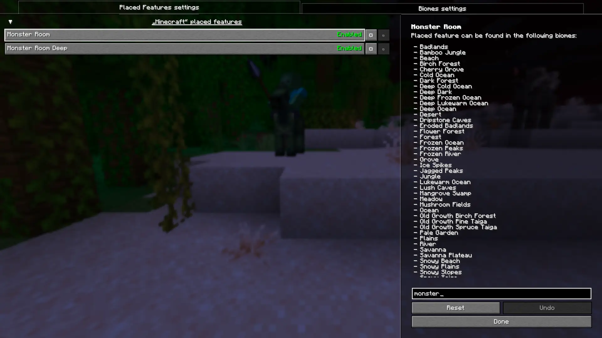 Thumbnail Search for specific placed feature