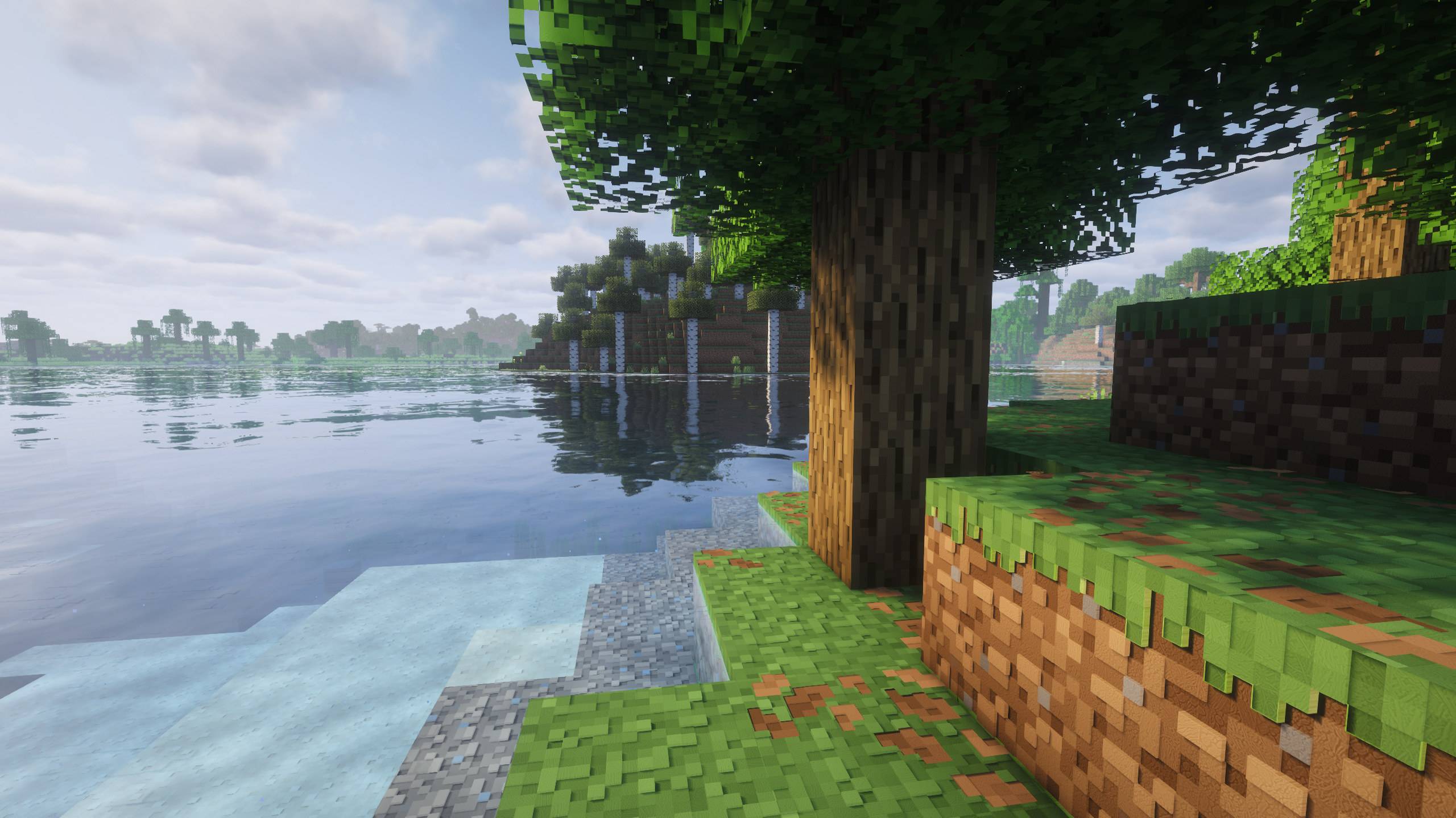 Lakeside forest with Complementary labPBR