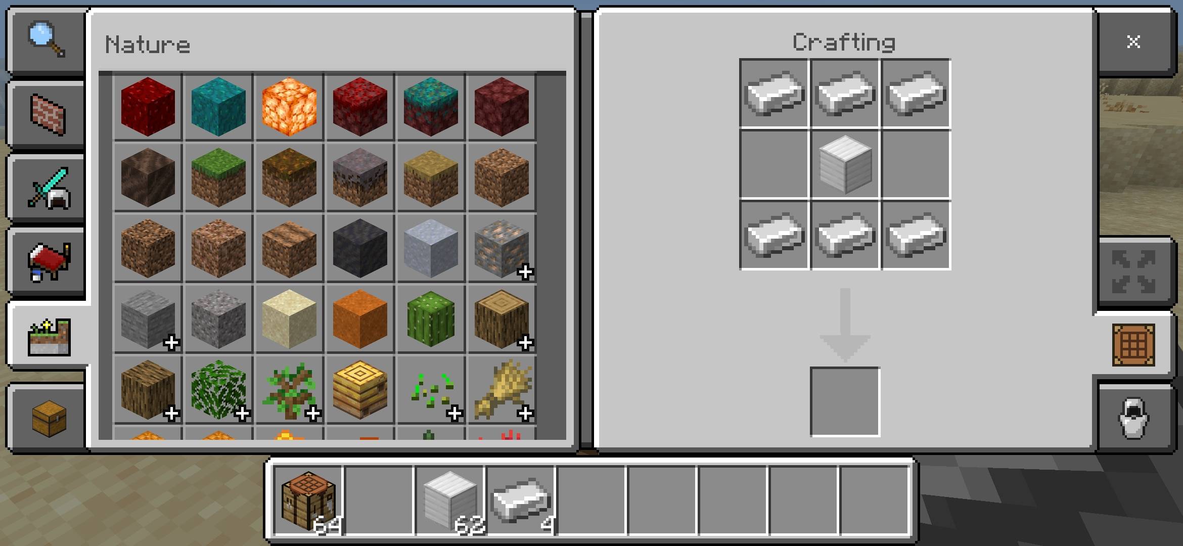 This Is the recipe (in the image i didn't get the anvil because It was a test before the right One... Yeah i am too lazy for post a screenshot that gives me the anvil... Anyways It works)