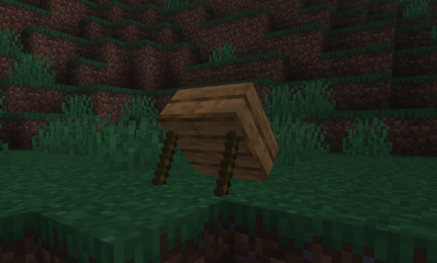 Props up on sticks before it collapses on anything below