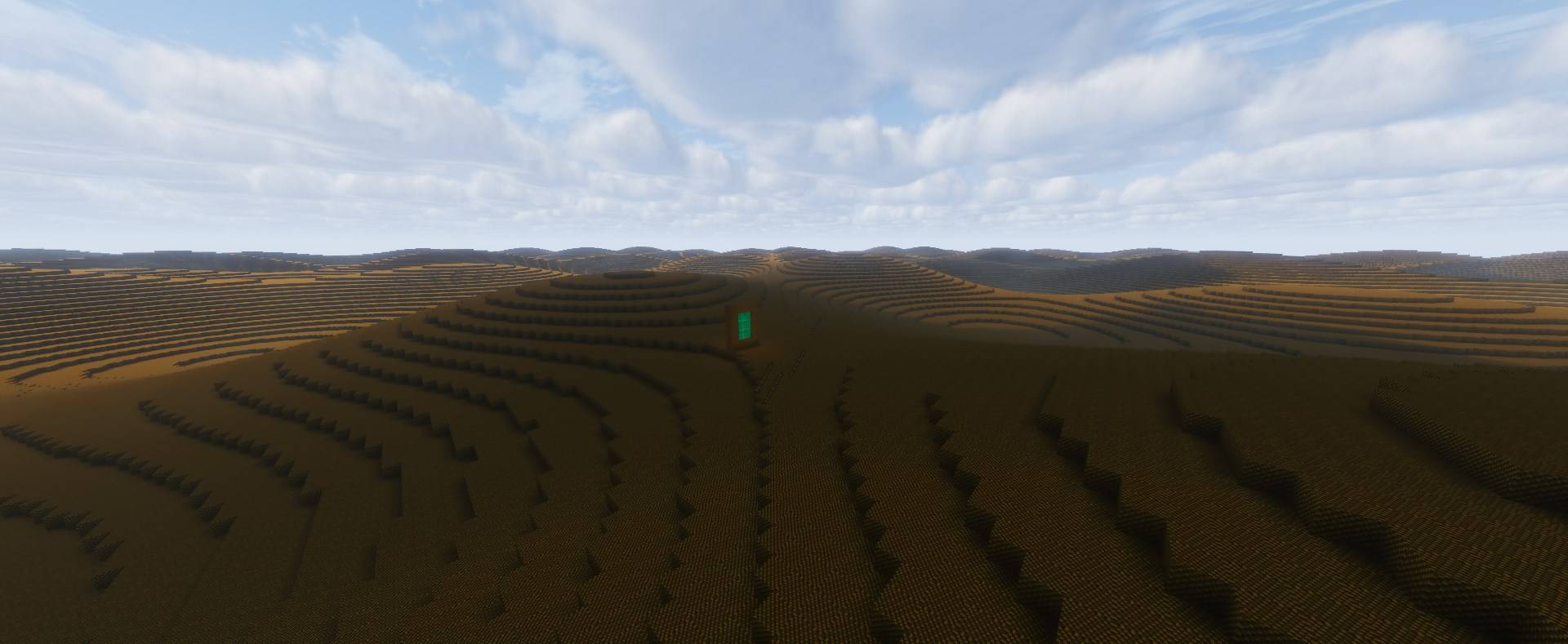 An entire terraced world made of nothing but sticks