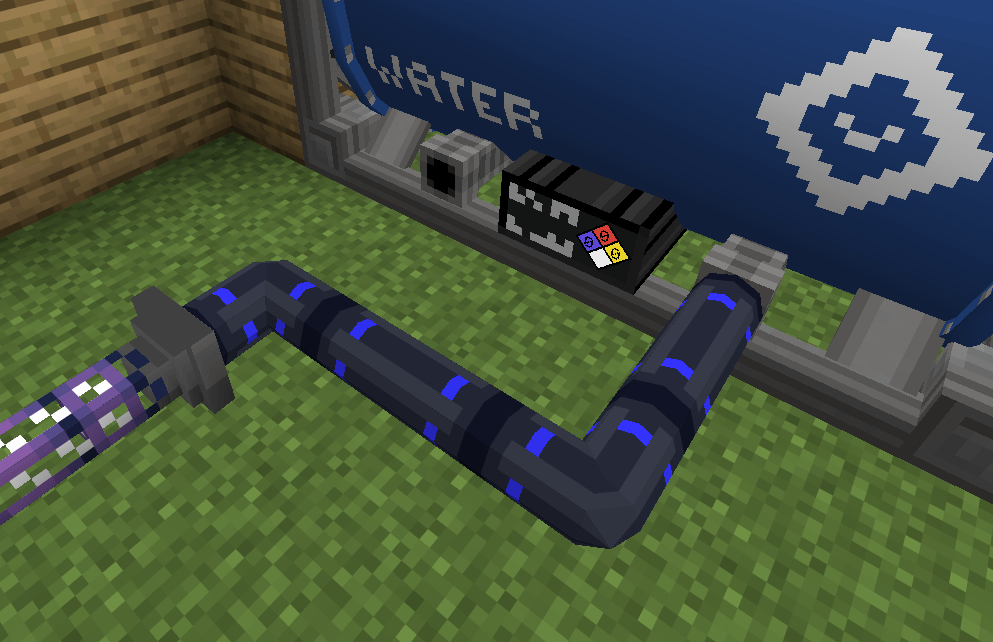 Connection with fluid duct via import fluid bus