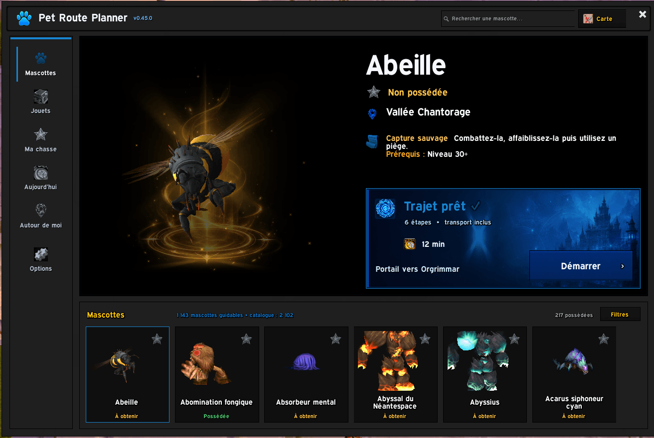 Main interface