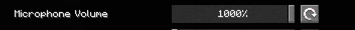 Microphone Volume