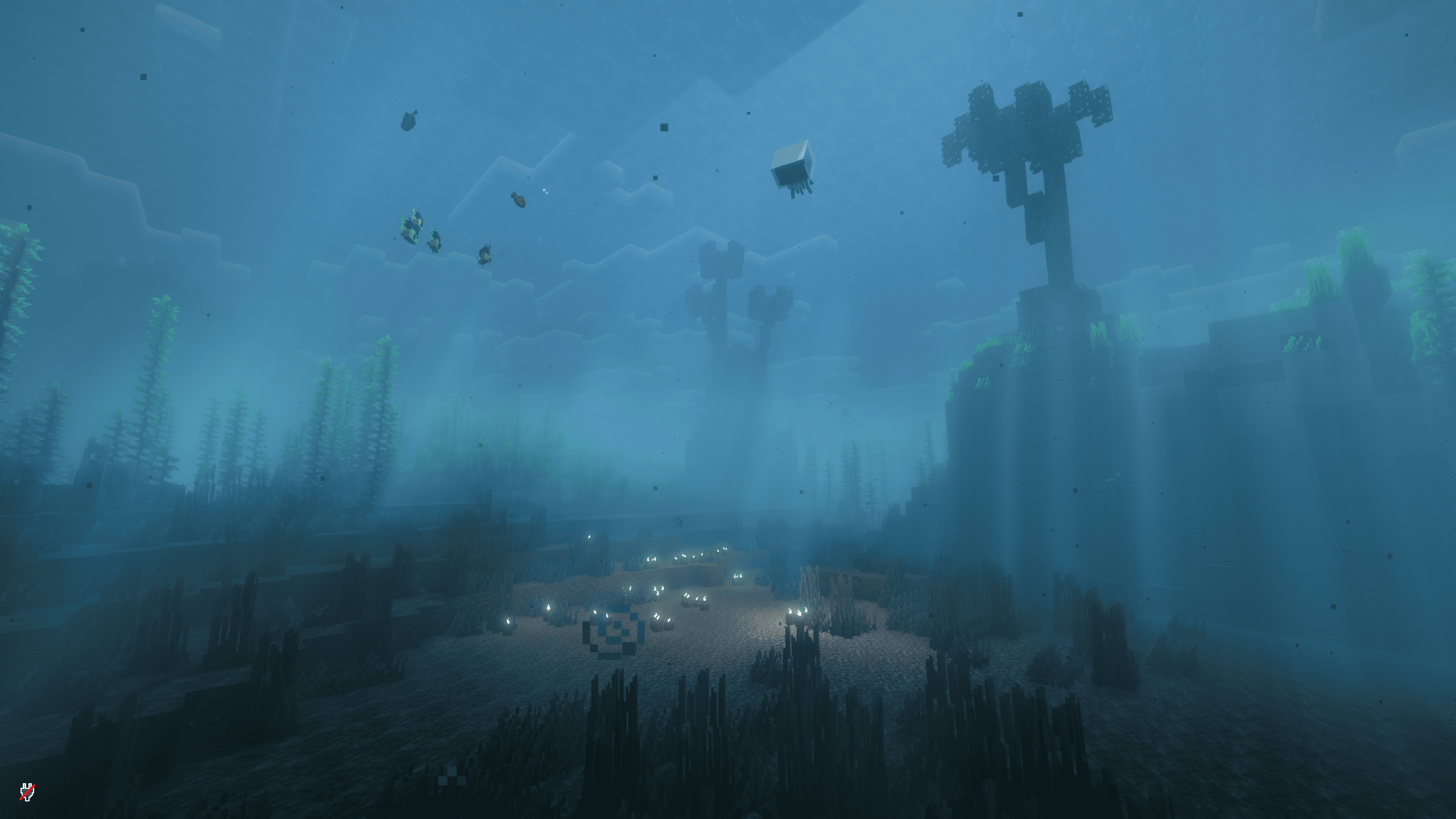Swimming in the coral sea