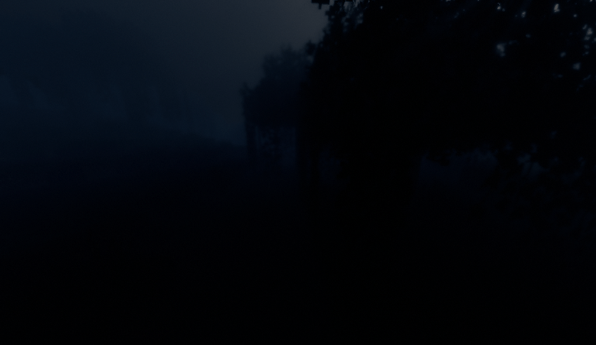 Night in a weird place.