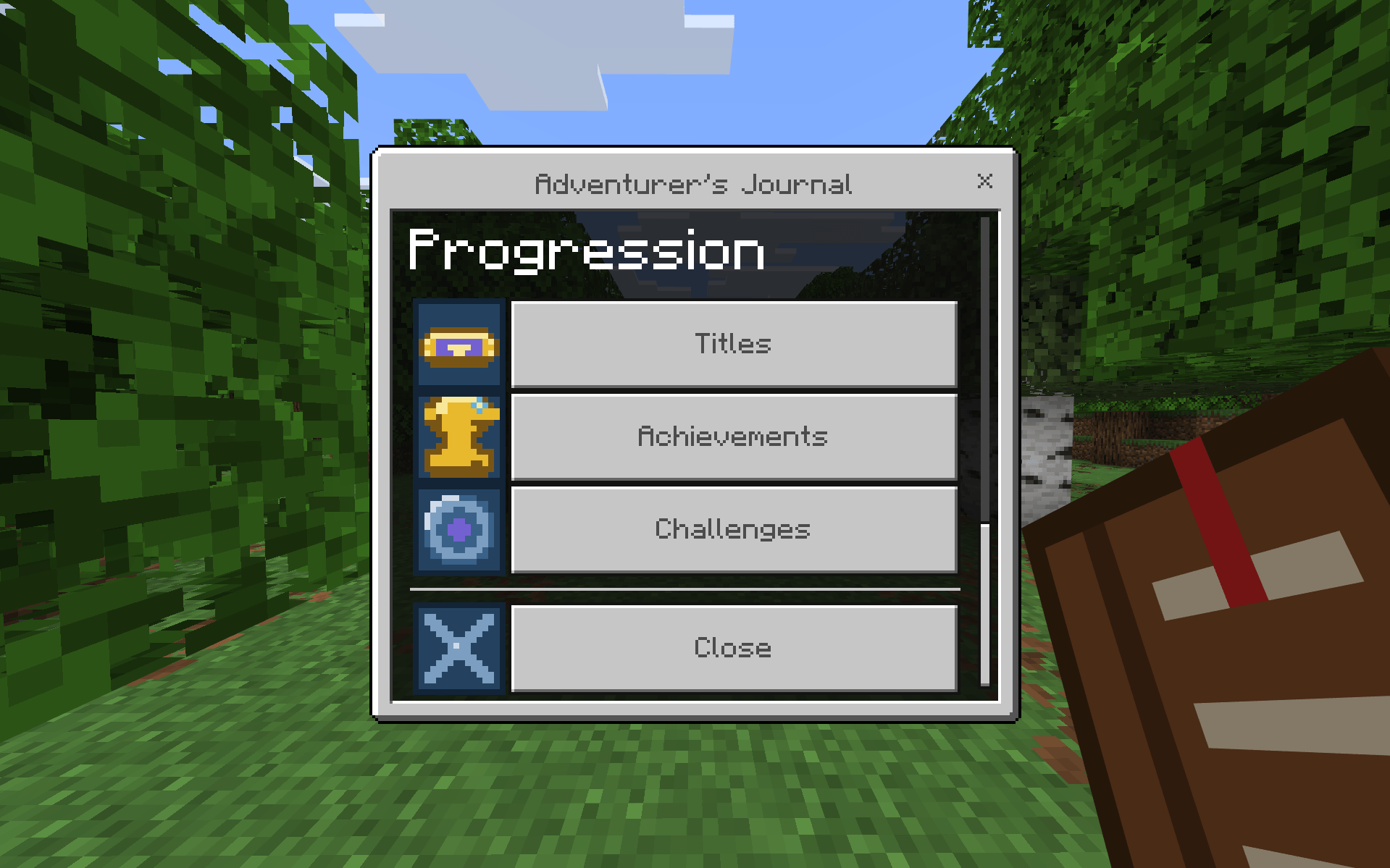 Progression Menu