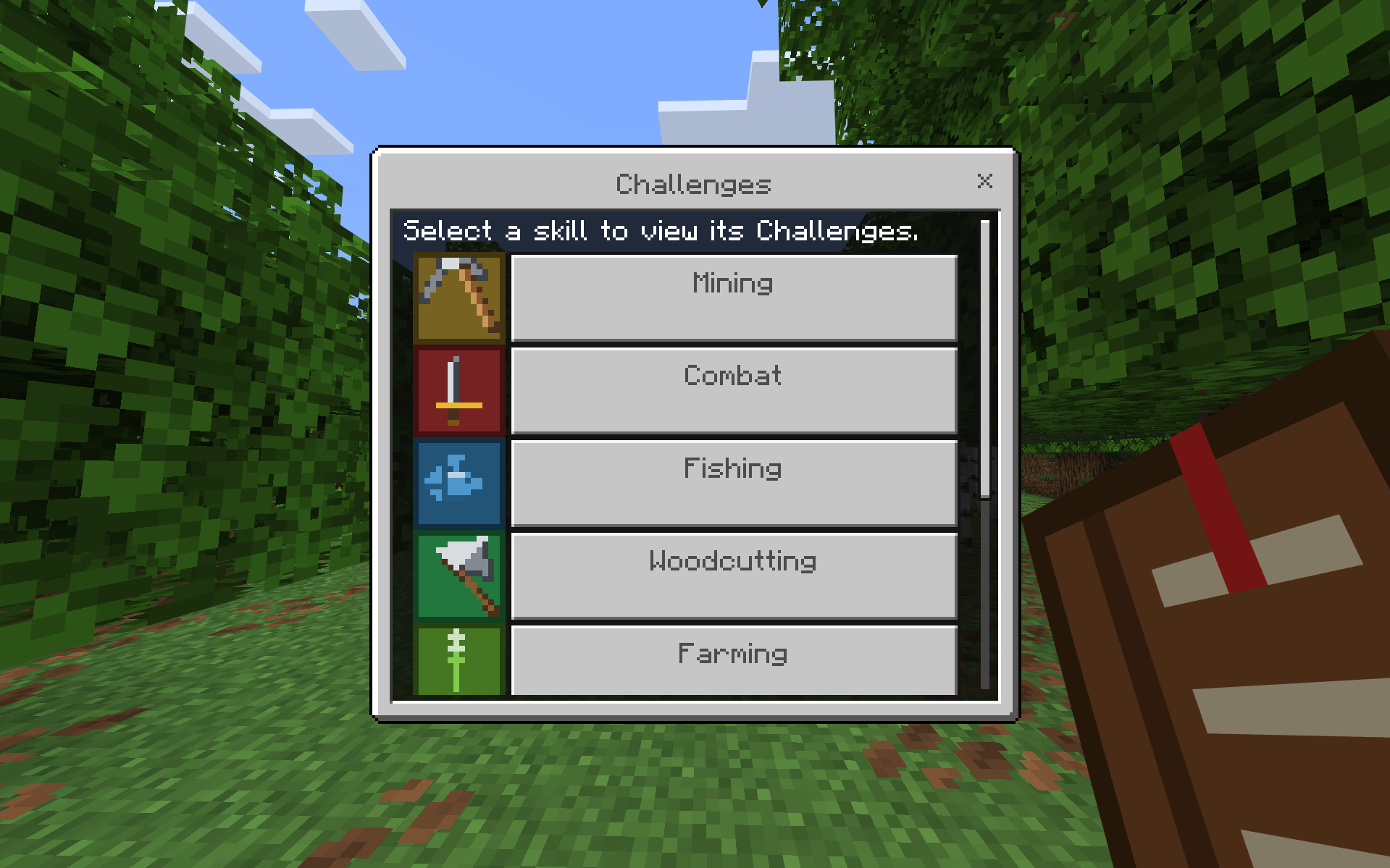 Challenges Skill Selection