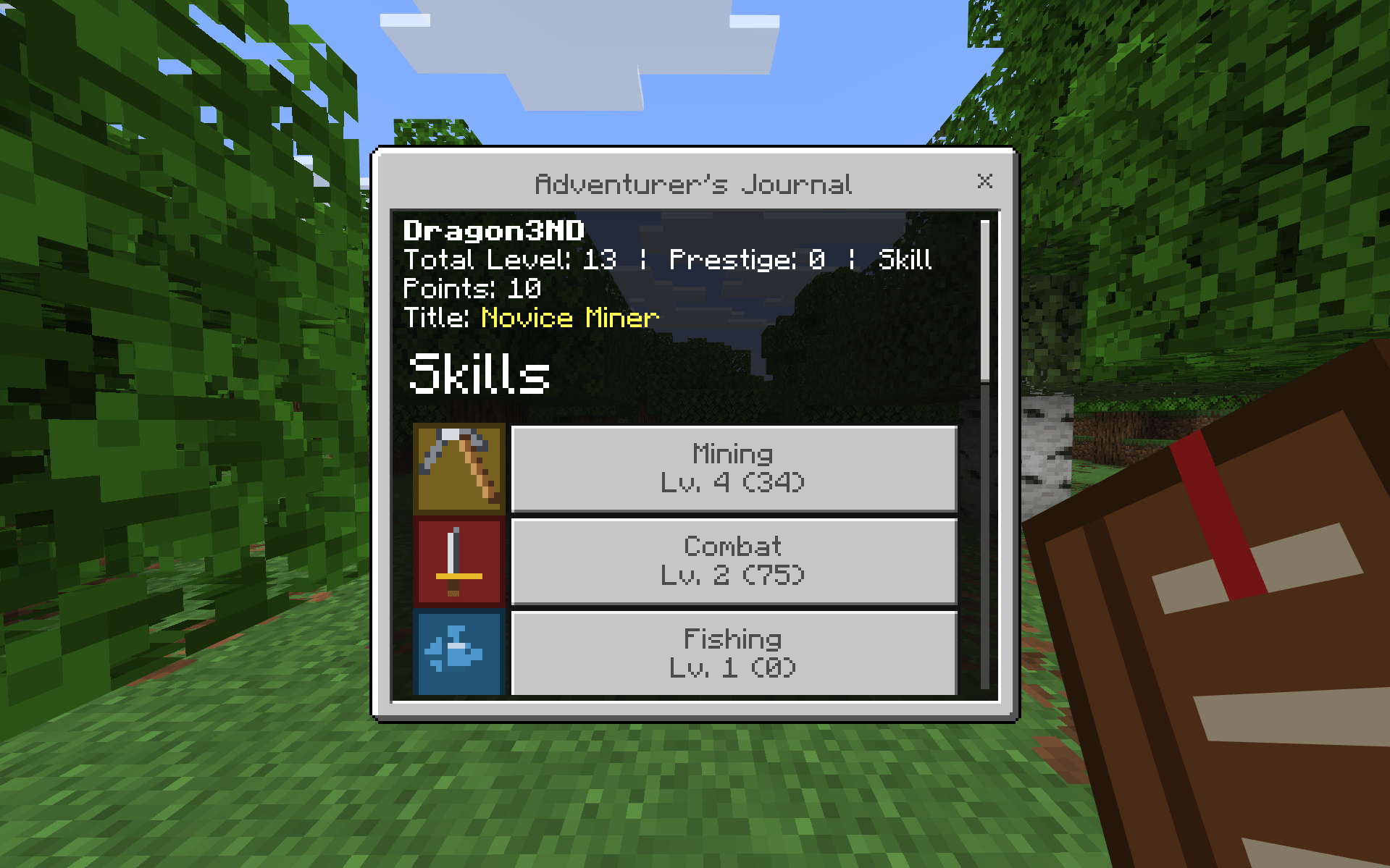 Main Adventurer's Journal