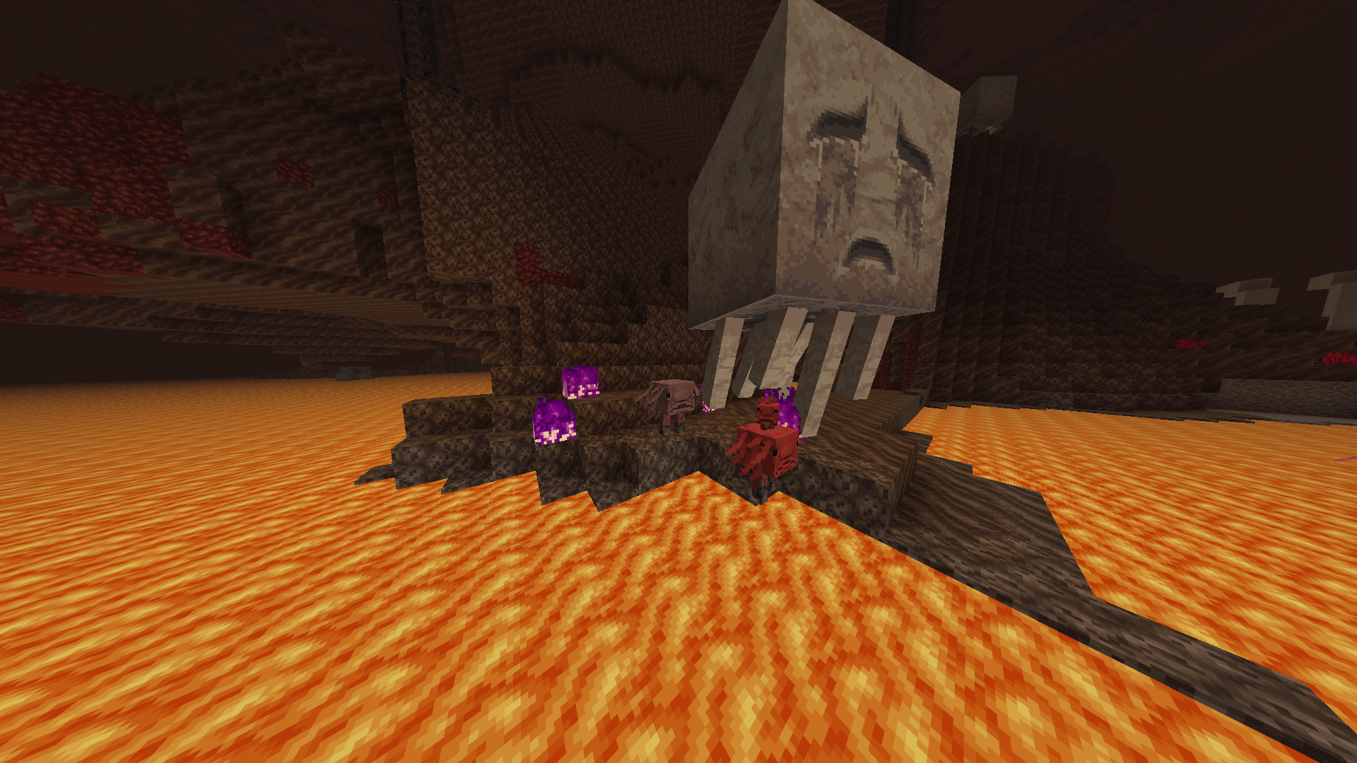 Thumbnail Blob fish striders and pixel accurate ghasts (bonus lava texture)
