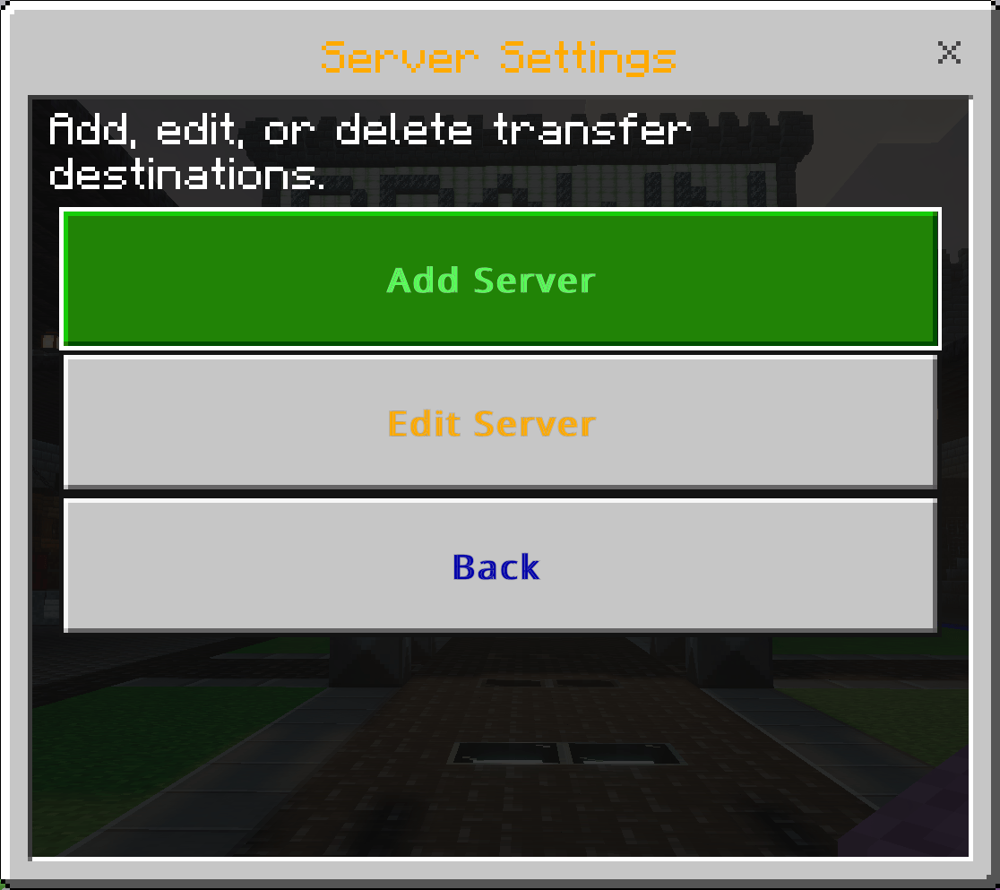 Server Transfer List — screenshot 3
