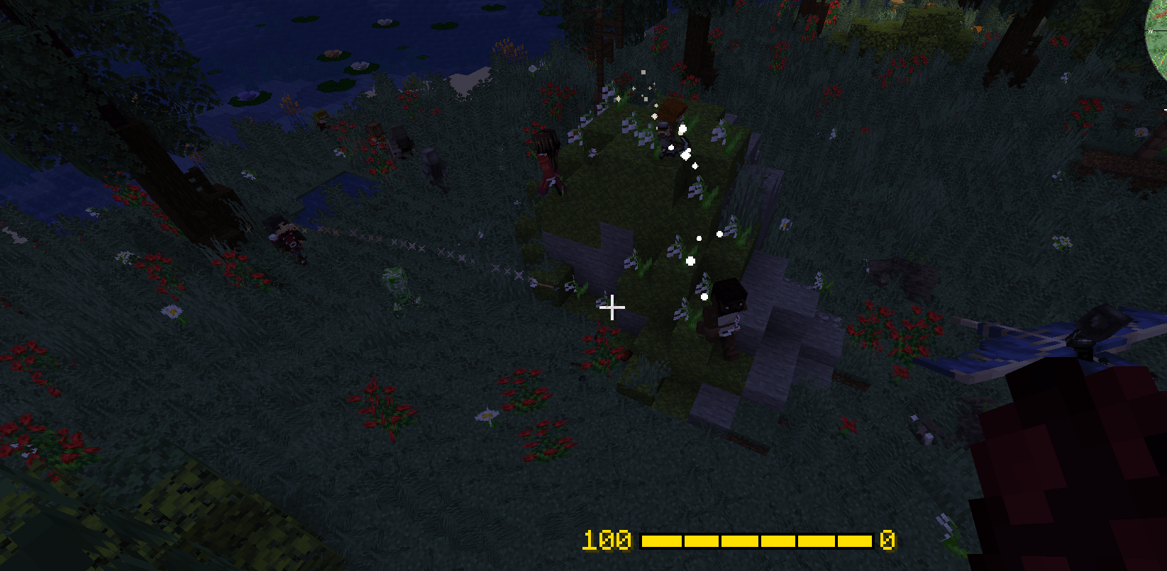 Factions fighting eachother, They can spawn fighting randomly on events ( I spawned the ones in the photo tho)