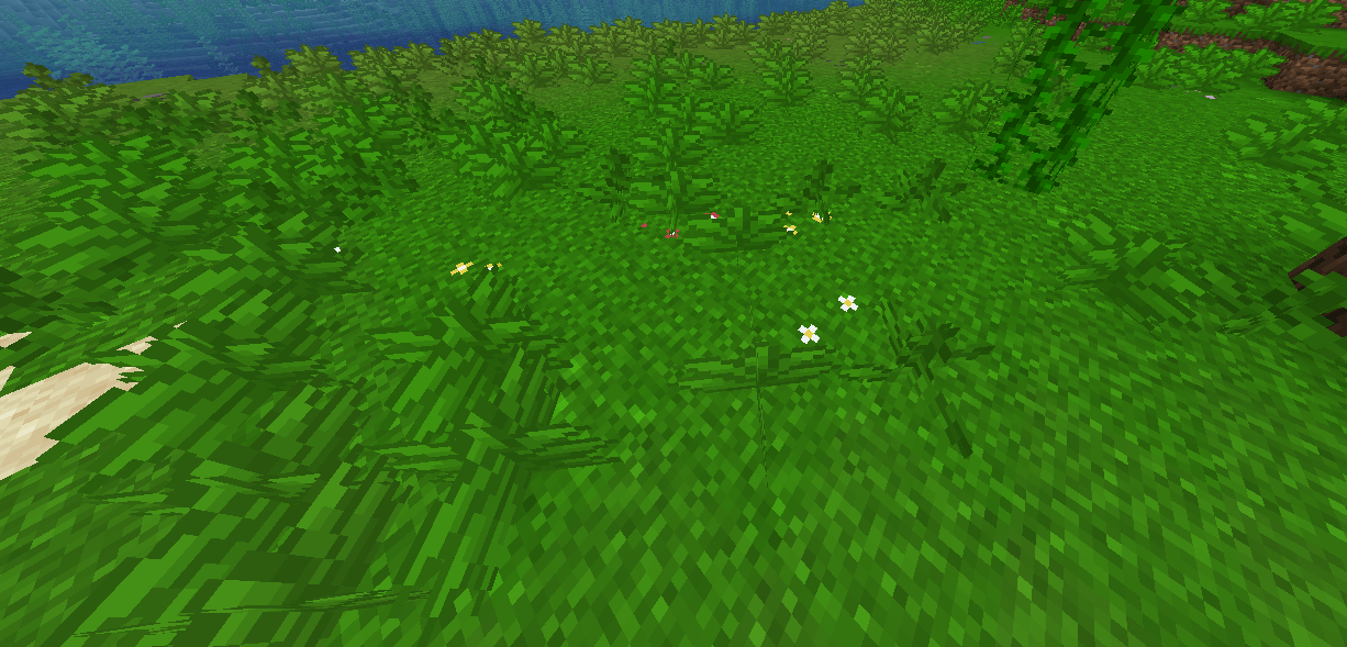 Tail and grass