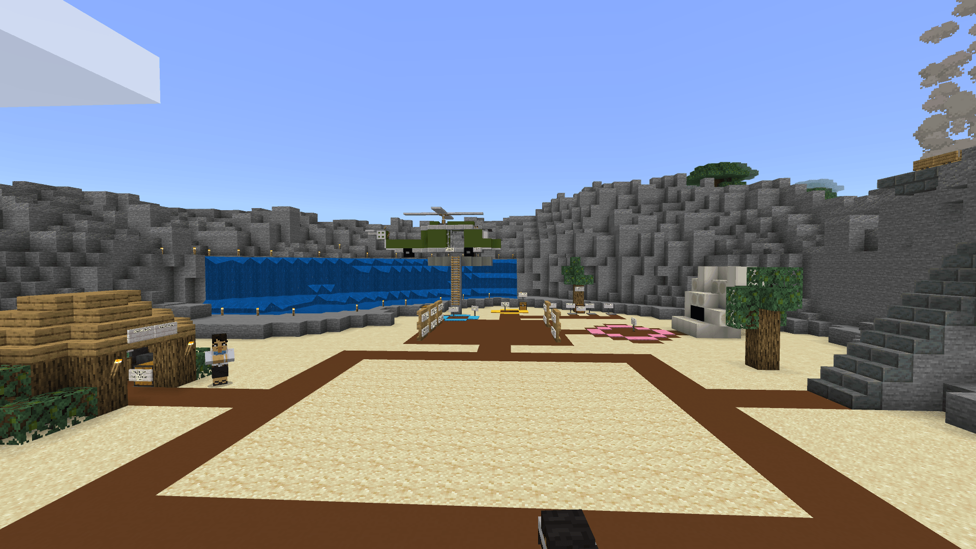 A wide view of the main quarry, where your treasure-hunting adventure begins.