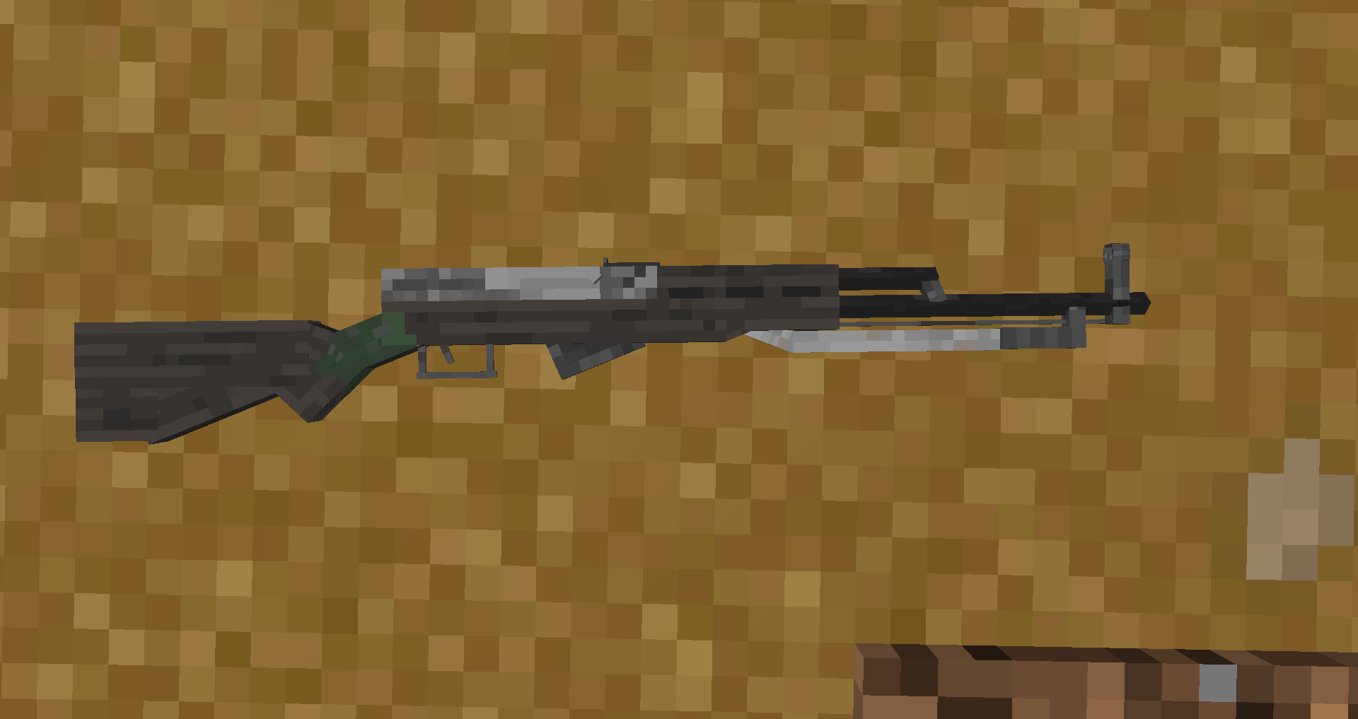 SKS as of v5.0 (on 1.20.1 there is small barrel texture bug what makes the thing darker, it's lighter)