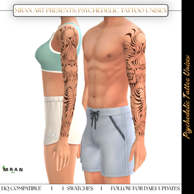 Psychedelic Tattoo Unisex