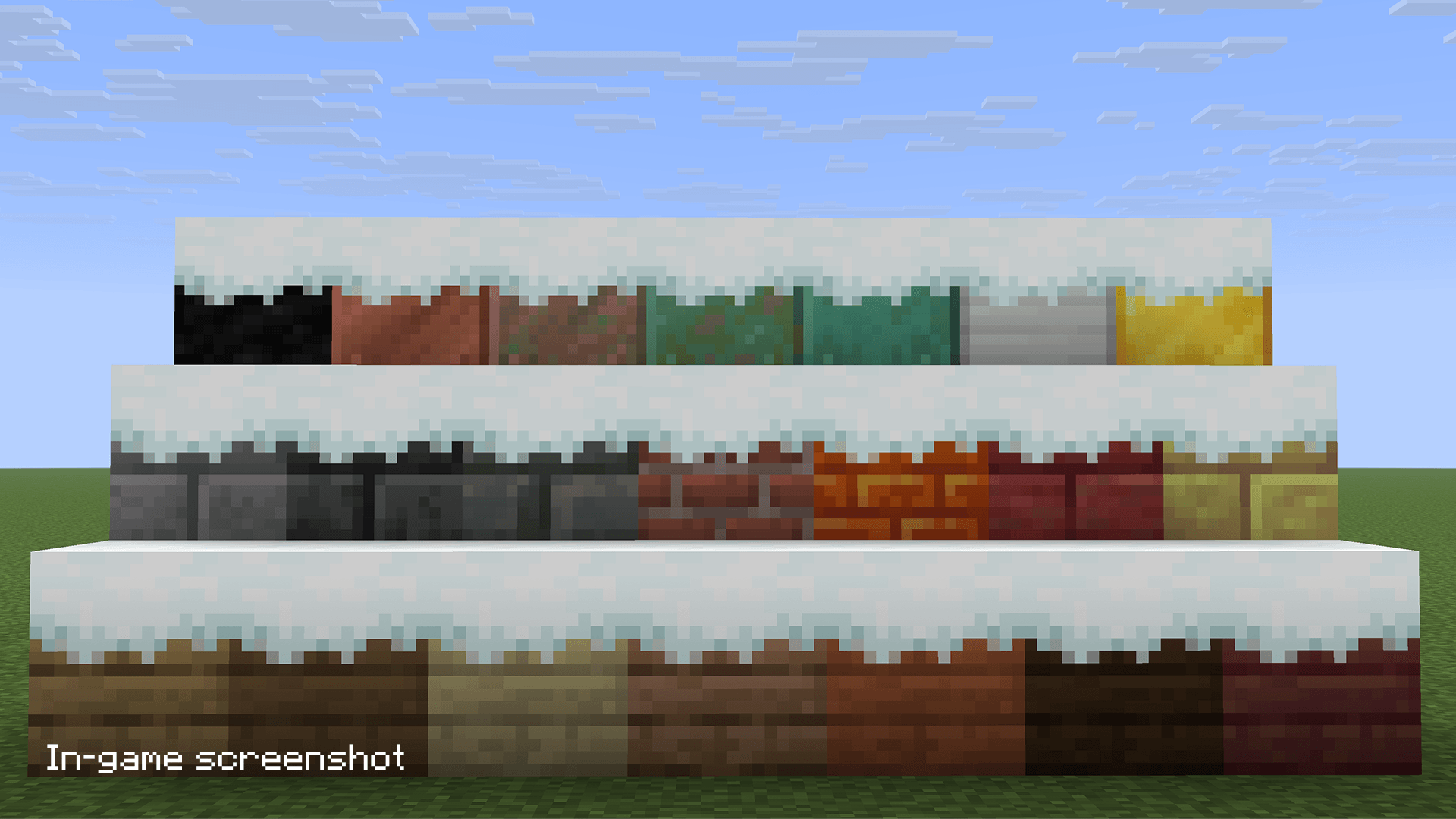 Snow layer overhangs