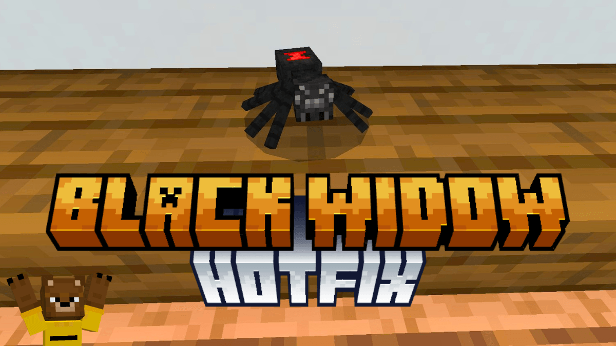 Black Widow Minecraft Bedrock Add-On by El Oso Arcade